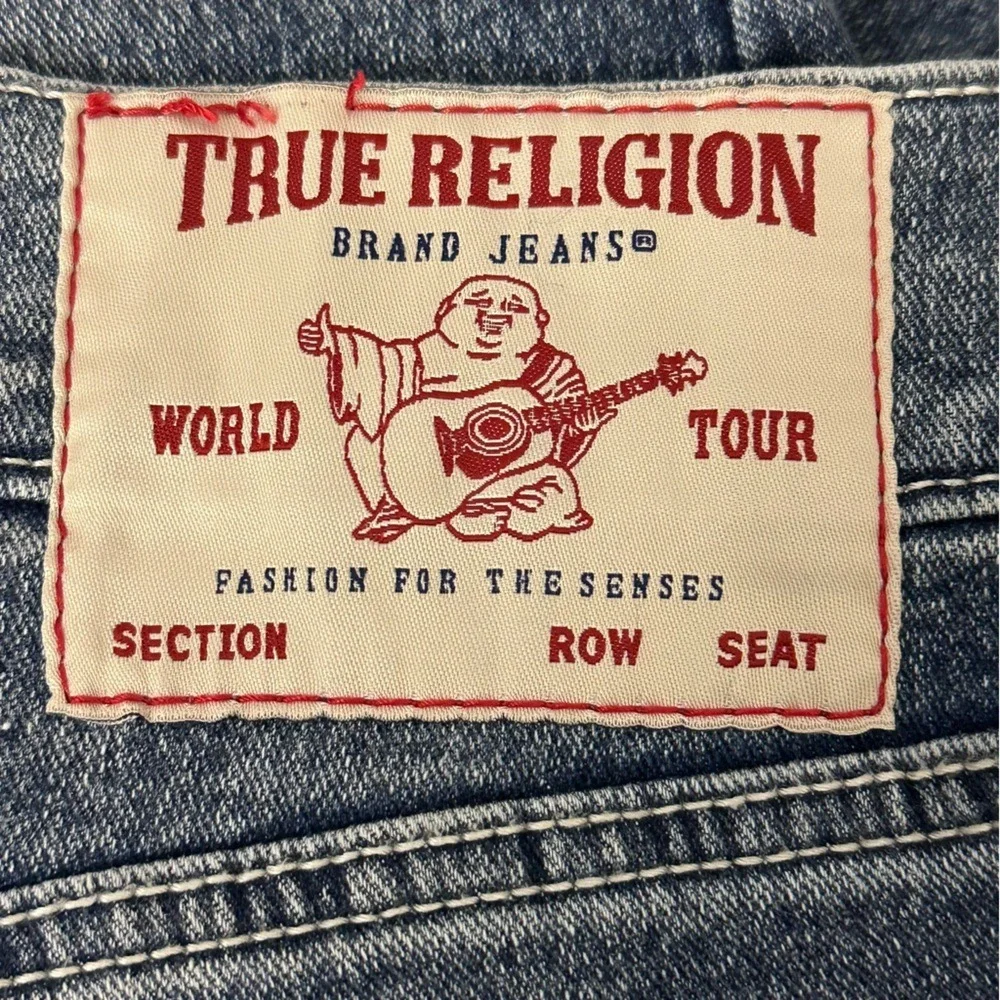 NEW TRUE RELIGION Ricky Straight Jean Light Delightful Wash Relaxed Size‎ 34 x34